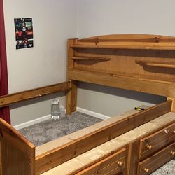 Storage Bed And Tall Dresser