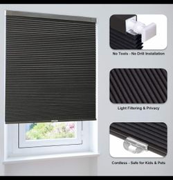 Lazblinds honeycomb blind cordless 22 x 48