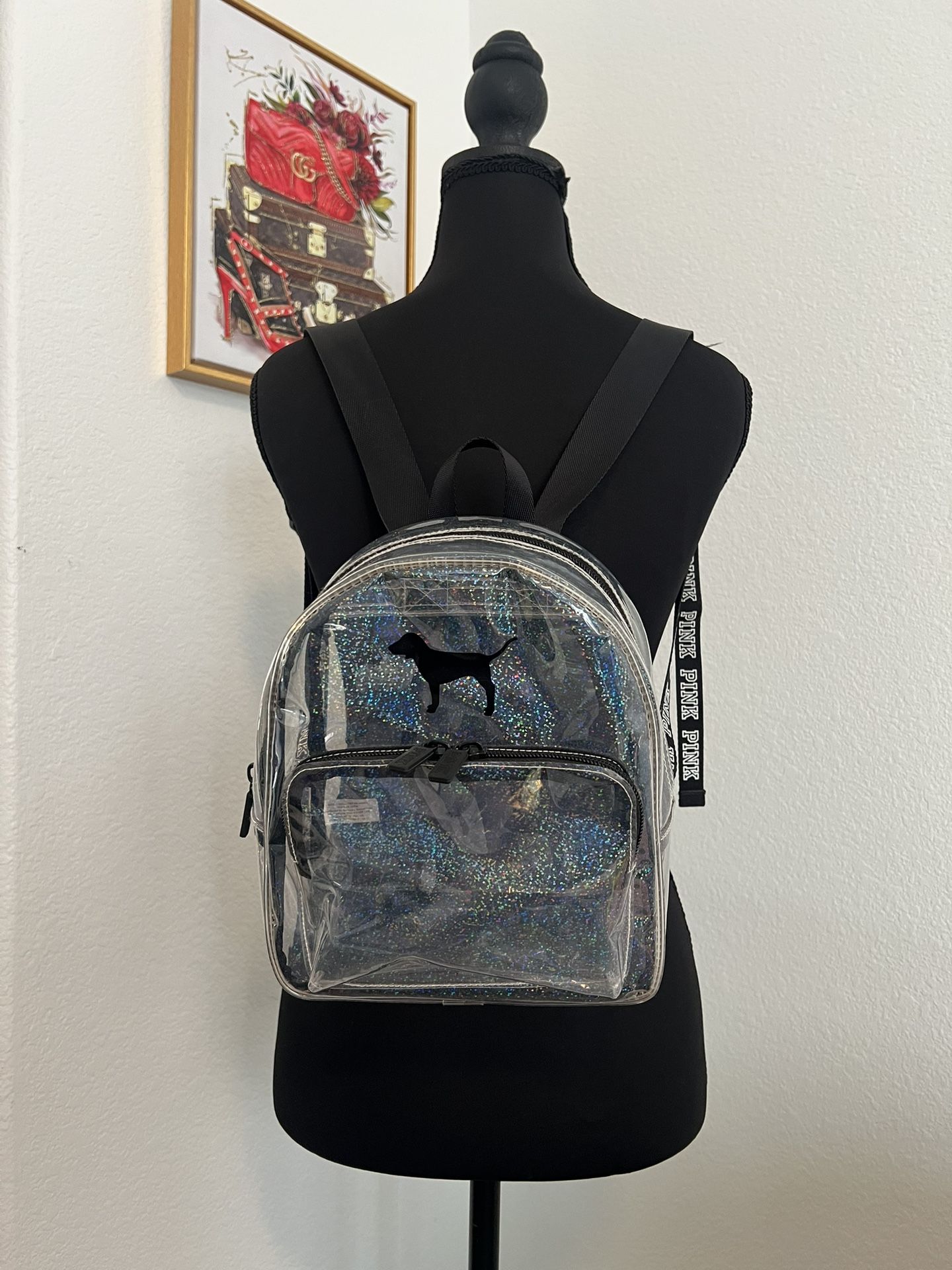 PINK Clear Backpack 