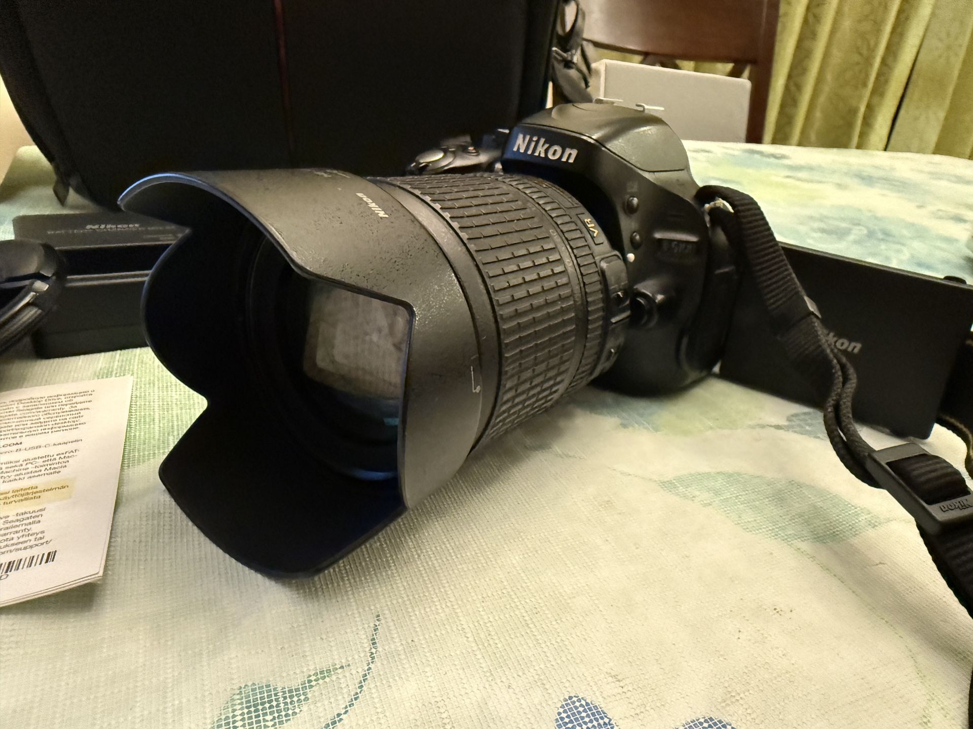 Nikon D5100 DSLR with 18mm-105mm lens