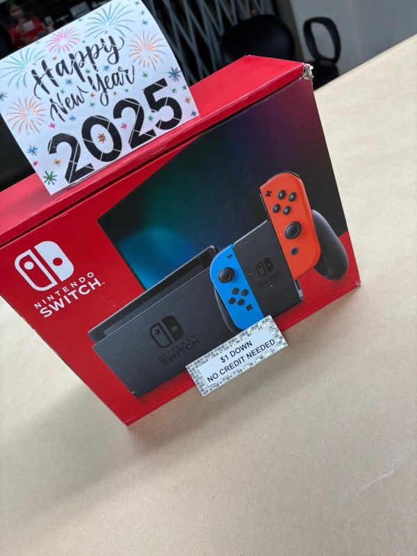 Nintendo Switch V2 Gaming Console New - Pay $1 today and pay the rest later -