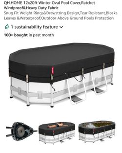 NEW 12x20 ft Oval Pool Cover – Heavy Duty & Waterproo