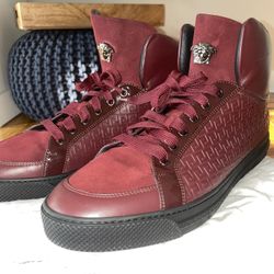 Versace 2024 sneakers burgundy