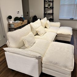 *BRAND NEW* 120" Modular Sectional Sofa, Comfy Cloud Couch Sectional Sofa with Ottoman