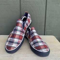 Men 11 D Brooks Brothers Keds Check Slip-Ons Limited Edition Shoes Classic Rare