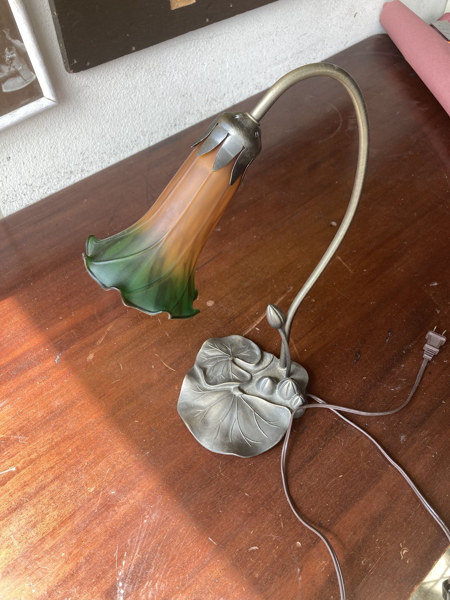 Antique Lilly Pad Lamp