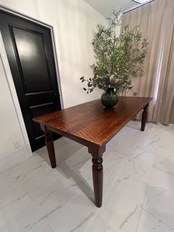 World Market real solid wood dining table