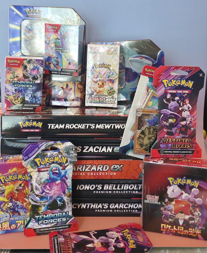 Pokemon Trading Cards, Various Series, 151, Prismatic Evolutions, Booster Packs, Bundles, Collection Boxes, And More