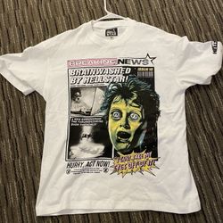 Hellstar “Breaking News”White T shirt