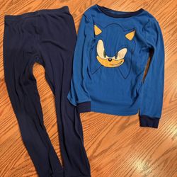 Sonic Boys Pajamas Size 8
