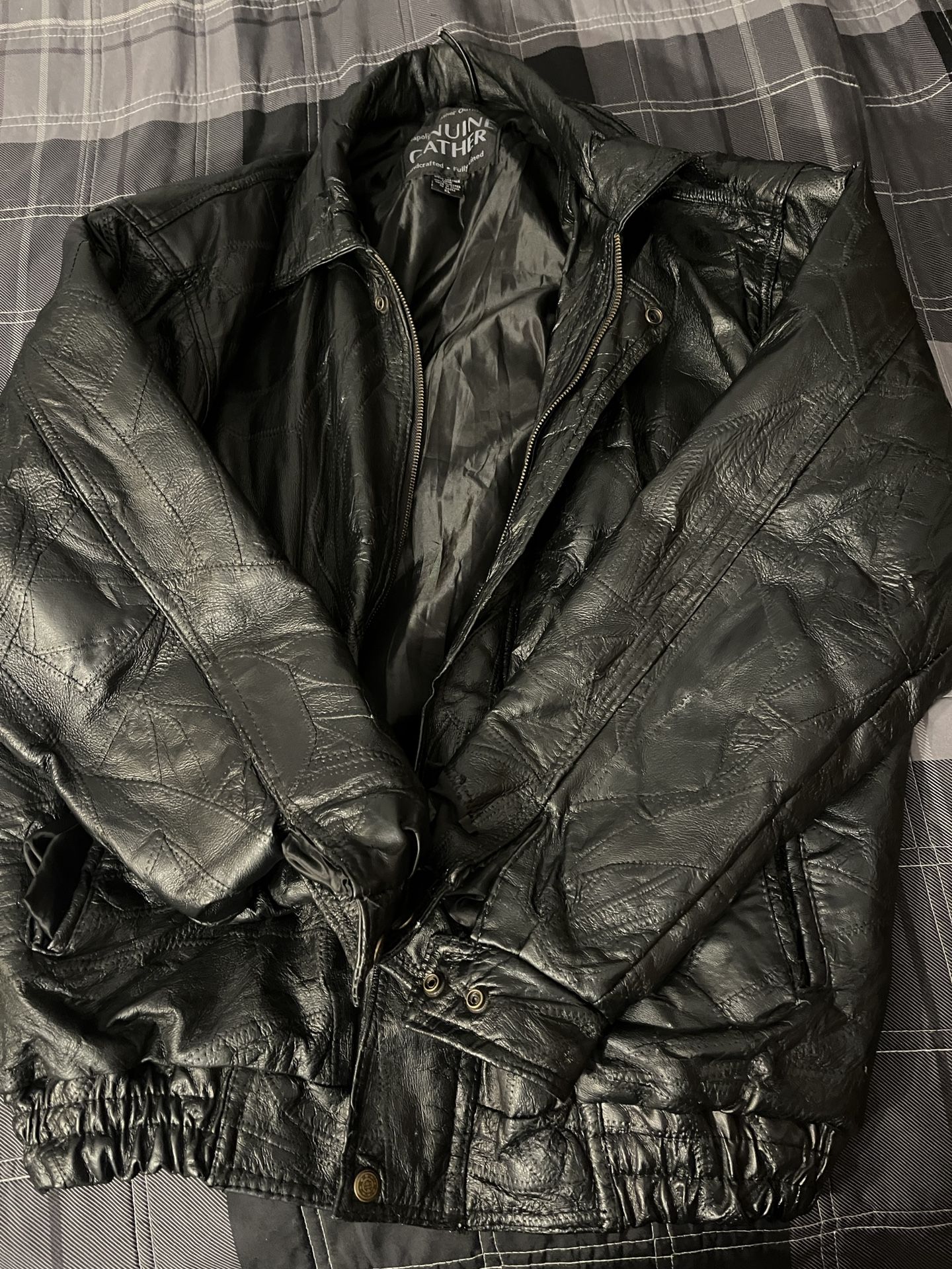 Patchwork Leather Jacket