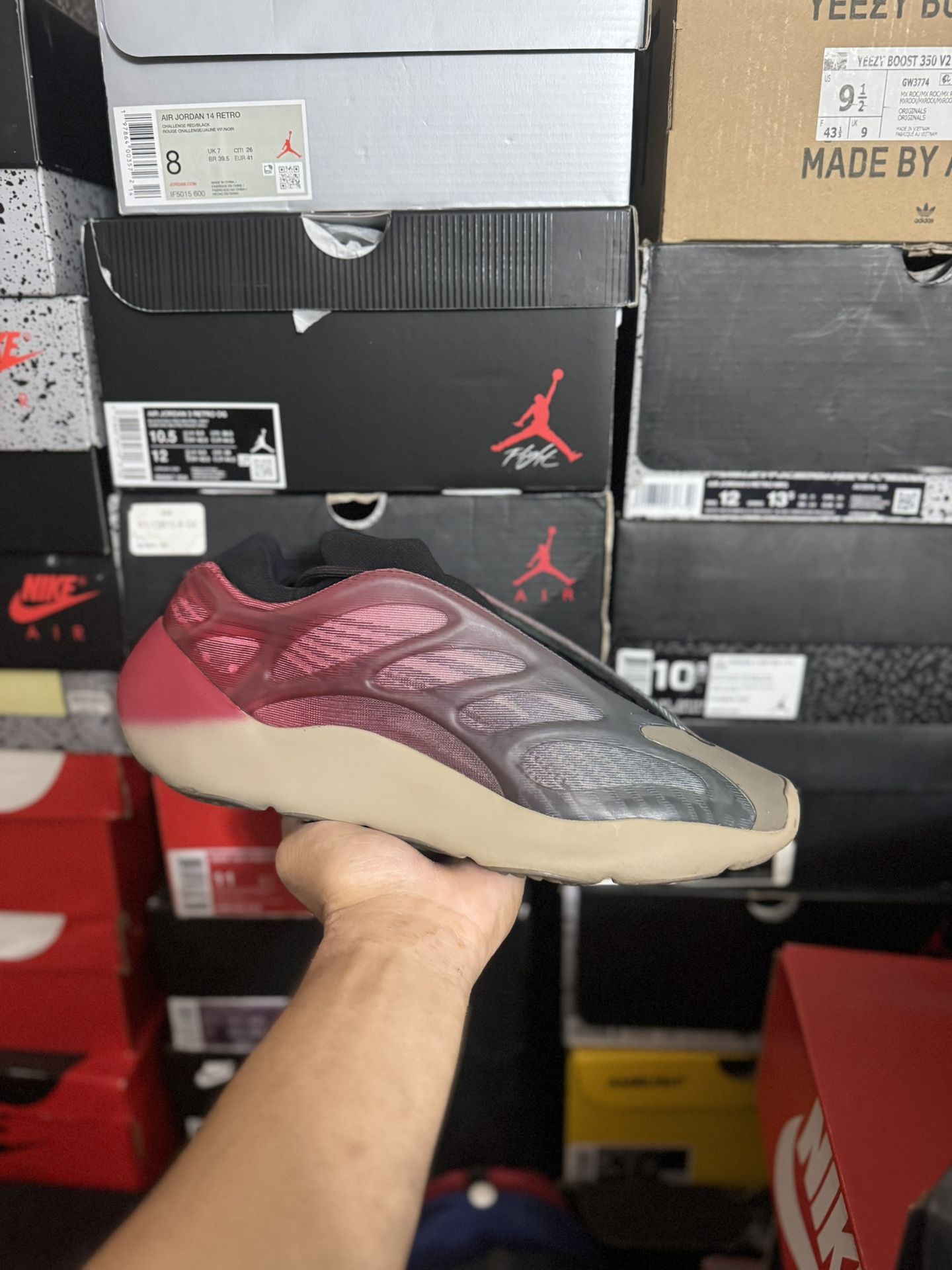 Adidas Yeezy 700 Fade Carbon size 12 USED But Clean