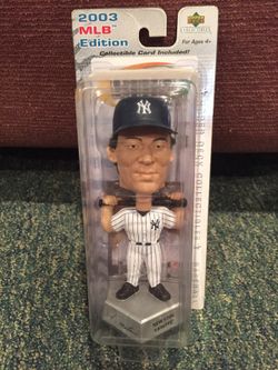 Hideki matsui upper deck bobble head with baseball card