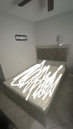 Queen Grey bed frame