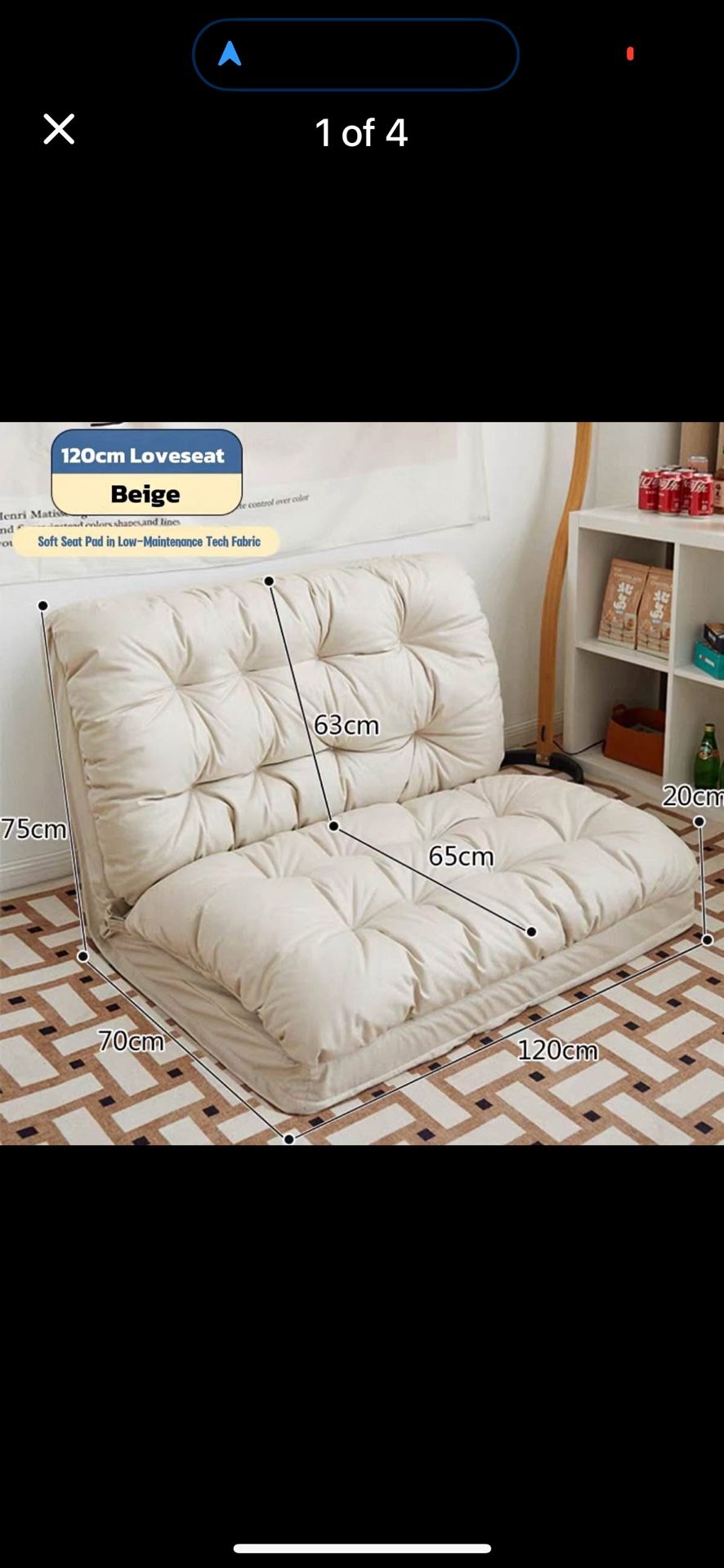 Lazy Sofa Bed - Foldable Floor Chair Recliner for Bedroom, Balcony & Tatami | Adjustable Lounge