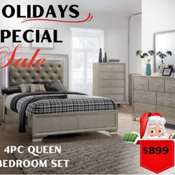 4 Pc Queen Bedroom Set 