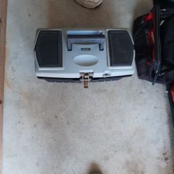 TOOLBOX With 35 ASSORTED HAND TOOLS $40.00