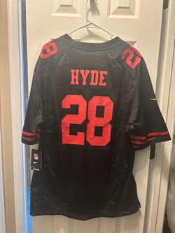 Nike NFL Carlos Hyde #28 49ers Jersey