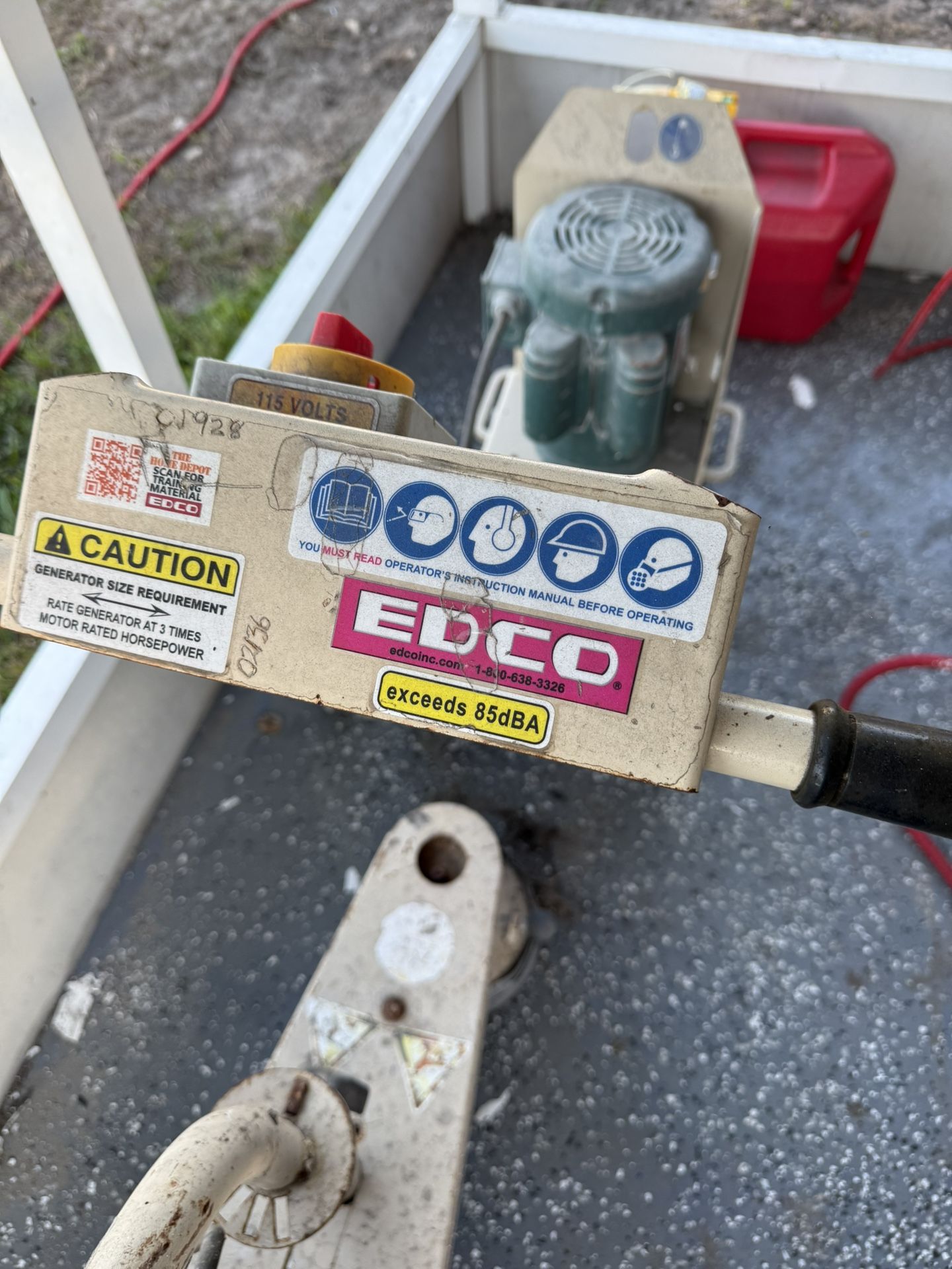 EDCO Stand Up Grinder And Stand Up Edger