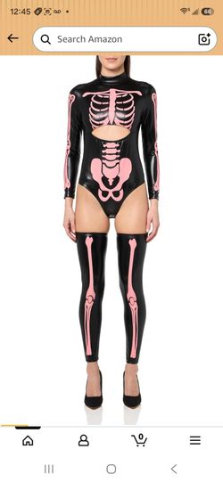 Medium Women's Glow in The Dark Sexy Skeleton $40