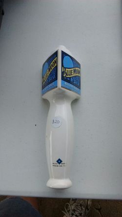 Blue Moon tap handle used