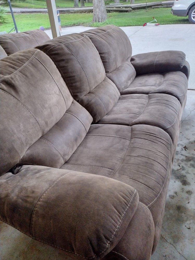 Couch And Recliner Loveseat