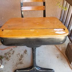 Vintage school desk and chair
