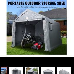 Portable Shed Outdoor Storage Shelter,