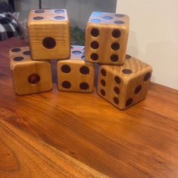 Wooden Table Dice