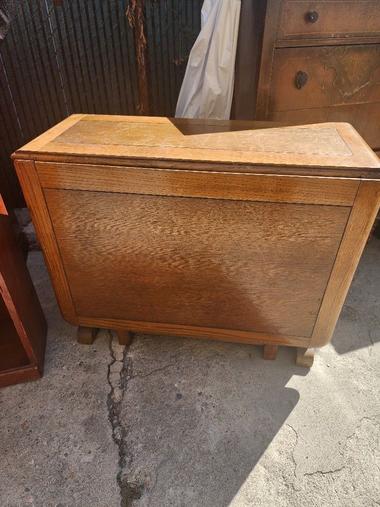Vintage Oak Drop Leaf Table
