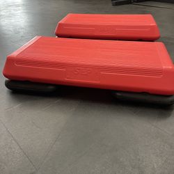 Pair Of Step Up Aerobic Steps