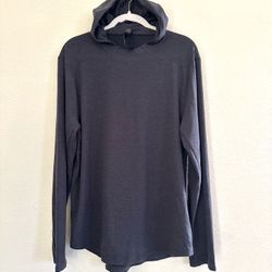 Lululemon Conflux Hoodie Pullover Size Middle ,Dark gray