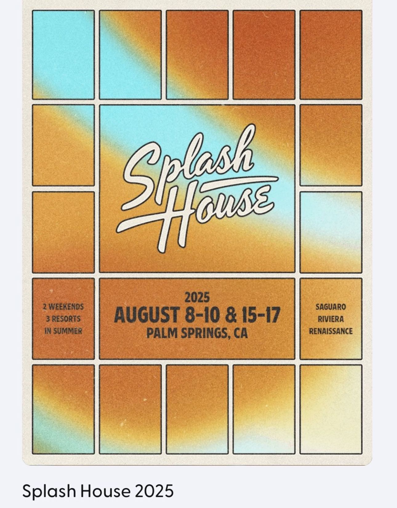 Splash House Weekend 2 Hotel Package Renaissance With 3 Combo Tickets