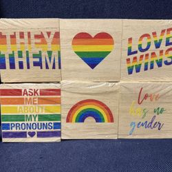 Pride Squares Decorative Coasters  
