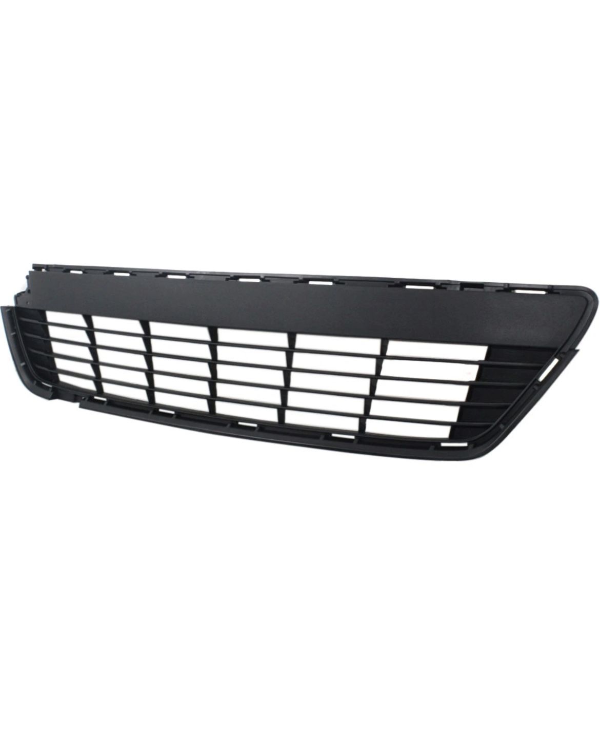 Bumper Grille For 2012-2014 Toyota Yaris Center Textured Black Plastic