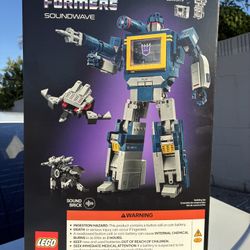Transformers SOUNDWAVE LEGO Set NEW!'