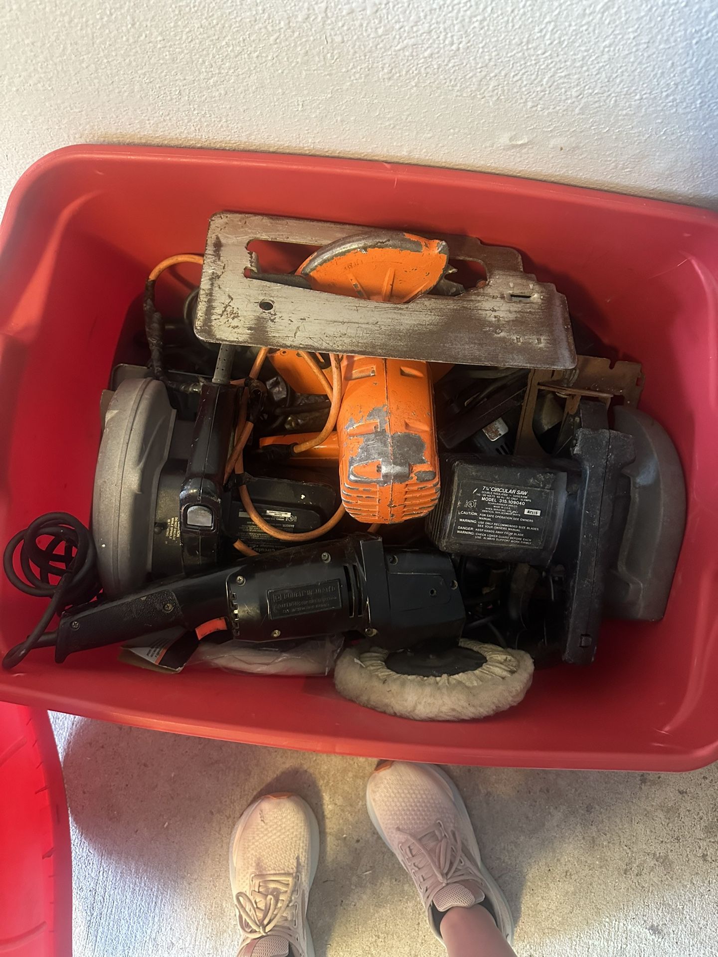 Variety Of Vintage Power Tools