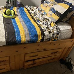 Twin Bed With Drawers