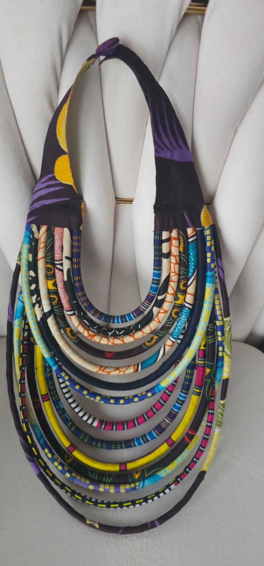 Ankara necklace handmade
