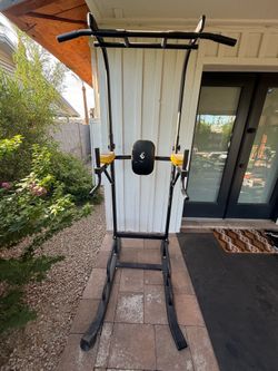 Pull up bar/dip station/ab raise machine