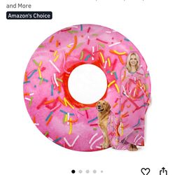 Pink Glaze Donut Blanket 