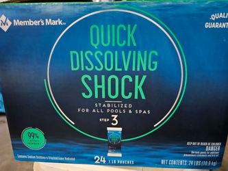 Quick dissolving shock