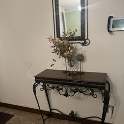 Entryway Table And Mirror