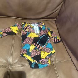 Nightmare Before Christmas Sally print-Baby One Piece bodysuit size 6 Mo