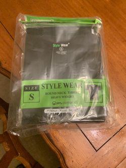 Stylewear 100% Cotton Jersey Heavy Weight Crew Neck Blank T-Shirts.Sizes S-3X