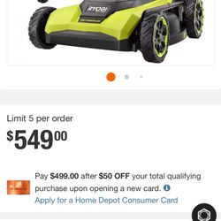 Ryobi Self Propelled Lawnmower 