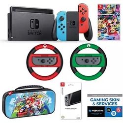 Nintendo Switch 32GB with Mario Kart 8 andMario Accessory