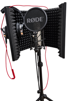 Rode Condenser Microphone with Pop Filter and Isolation Shield