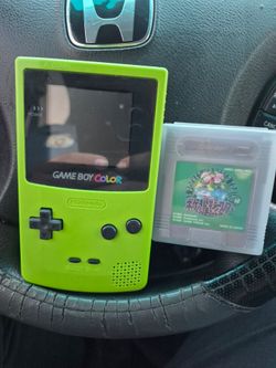 Nintendo Game Boy Color with Pokémon Green Cartridge