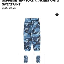 Supreme New York Yankees Kanji Sweatpants. RARE ITEM!!! Verified 100% Authentic. Size L